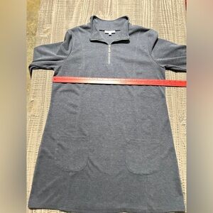 NorthStyle Heathered Gray Zip-Up Top